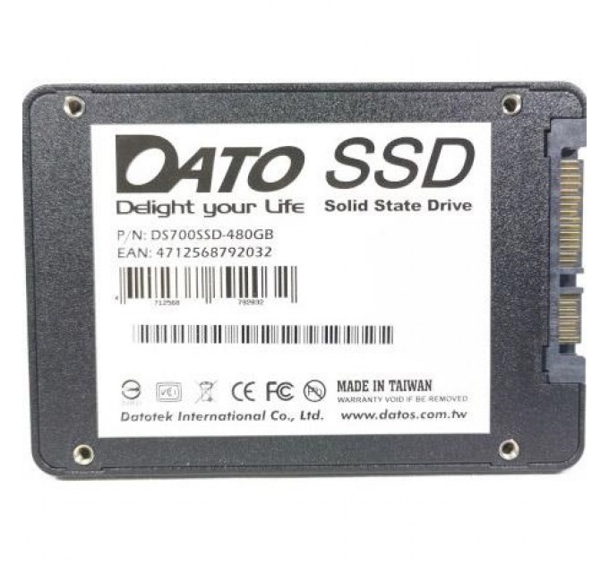 Dato Накопичувач SSD   480GB Dato DS700 2.5" SATAIII TLC (DS700SSD-480GB)