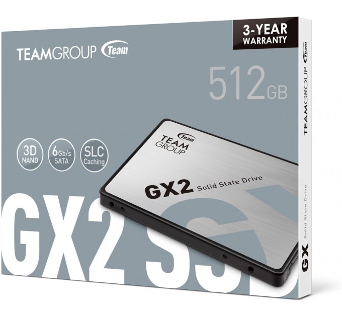 Team Накопичувач SSD  512GB Team GX2 2.5" SATAIII TLC (T253X2512G0C101)
