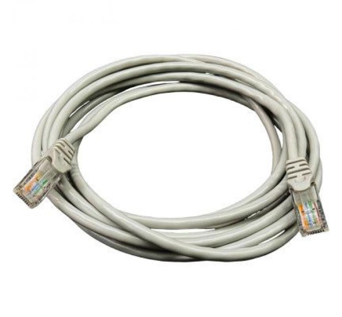 GEAR Патч-корд 1м UTP cat.6, CCA, 24AWG, gray GEAR (GPC-UTPC6CCARJ45-1G)
