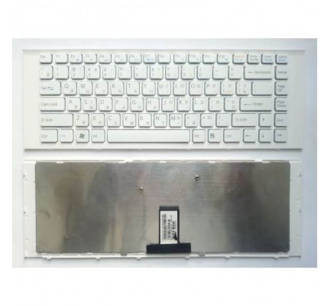 Sony Клавіатура ноутбука Sony VPC-EG Series белая с белой рамкой RU (A43254)