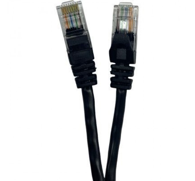 GEAR Патч-корд 15м UTP cat.5e, CCA, 24AWG, black GEAR (GPC-UTPCCARJ45-15B)