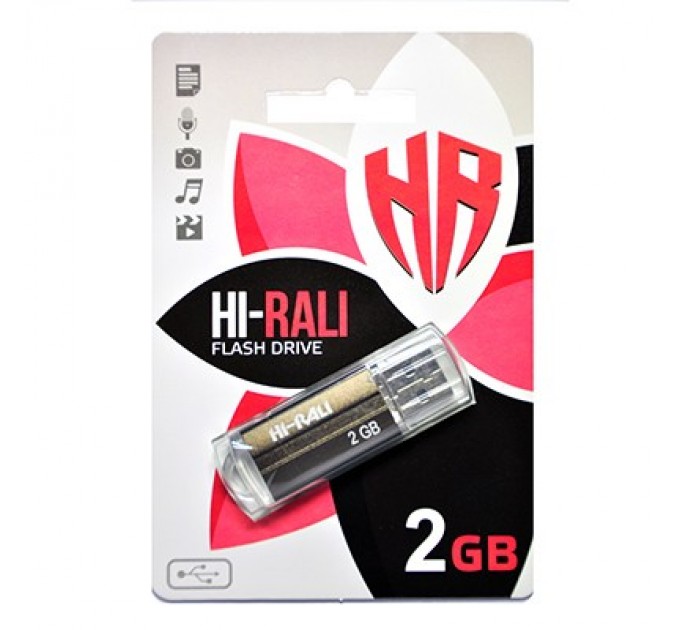Hi-Rali Флеш-накопичувач USB 2GB Hi-Rali Corsair Series Bronze (HI-2GBCORBR)