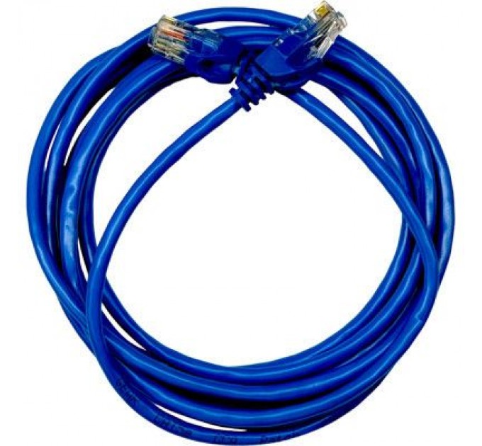 GEAR Патч-корд 0.5м UTP cat.5e, CU, 24AWG, blue GEAR (GPC-UTPCURJ45-0.5BE)