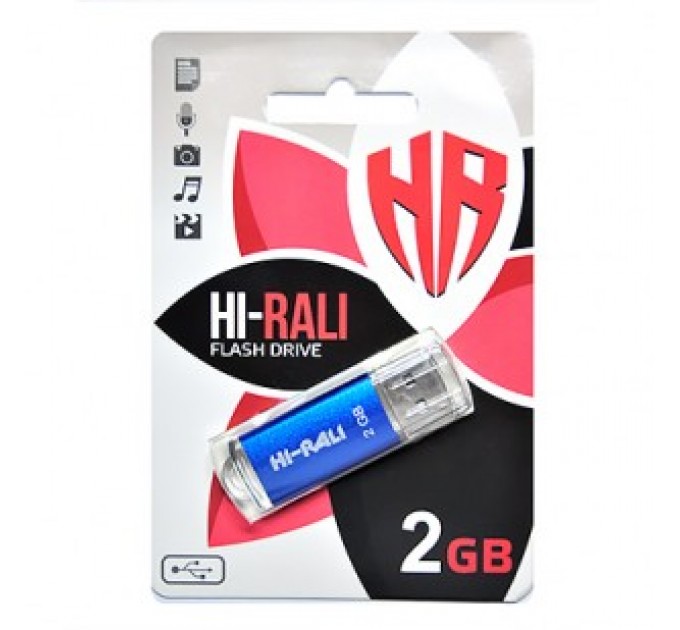 Hi-Rali Флеш-накопитель USB 2GB Hi-Rali Rocket Series Blue (HI-2GBRKTBL)