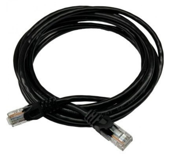 GEAR Патч-корд 1.5м UTP cat.5e, CU, 24AWG, black GEAR (GPC-UTPCURJ45-1.5B)