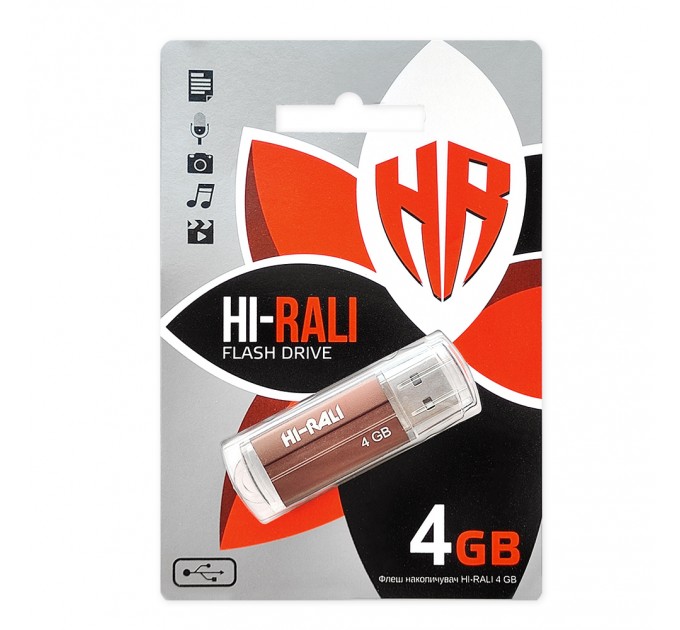Hi-Rali Флеш-накопитель USB 4GB Hi-Rali Corsair Series Bronze (HI-4GBCORBR)