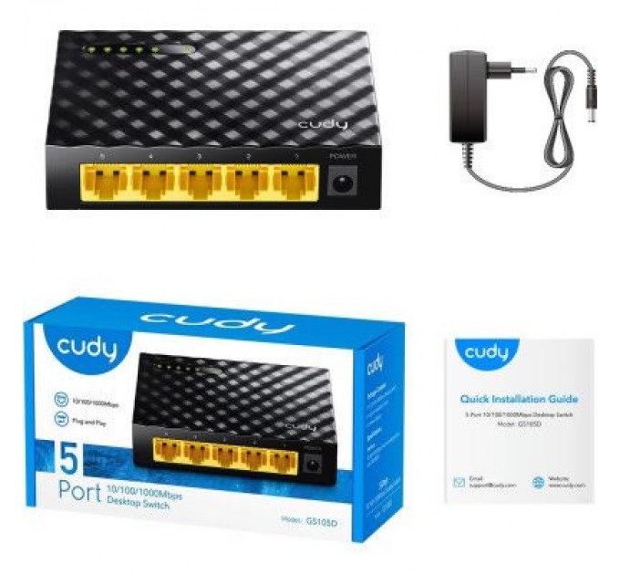 Cudy Комутатор мережевий Cudy GS105D