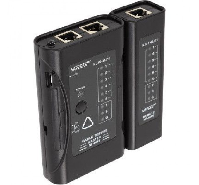 Noyafa Тестер кабельний Noyafa RJ-45, RJ-11 (NF-468V)