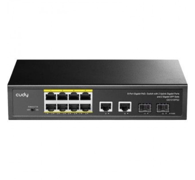 Cudy Комутатор мережевий Cudy GS1010PS2(120W)