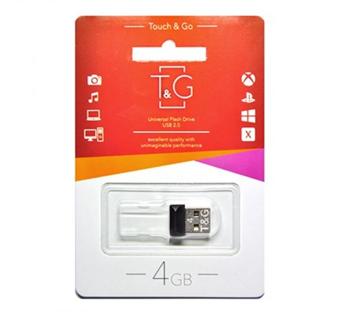 T&G Флеш-накопитель USB 4GB T&G 010 Shorty Series (TG010-4GB)