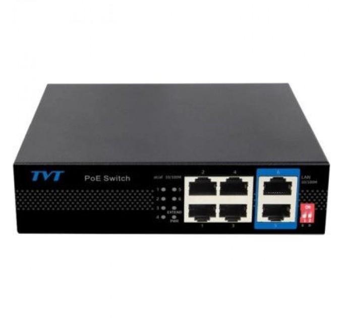 TVT DIGITAL Комутатор мережевий TVT DIGITAL TD-B2204S1-PEU