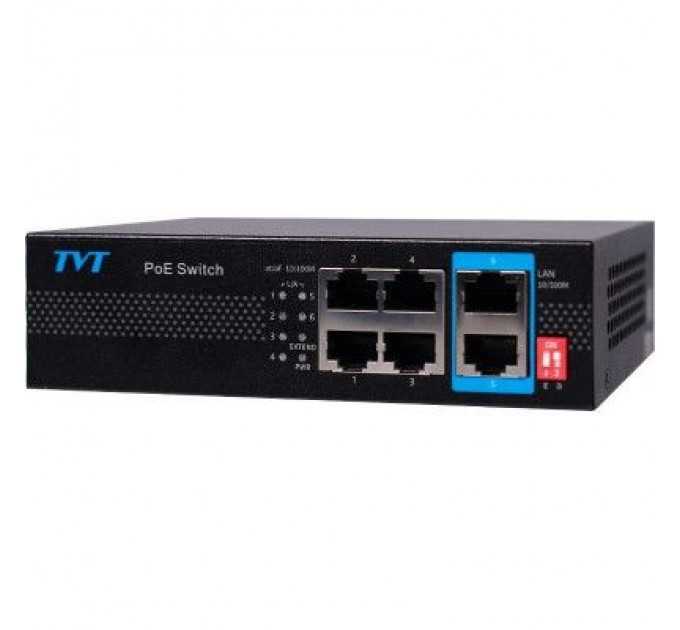 TVT DIGITAL Комутатор мережевий TVT DIGITAL TD-B2204S1-PEU