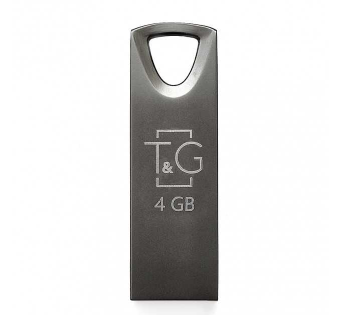 T&G Флеш-накопичувач USB 4GB T&G 117 Metal Series Black (TG117BK-4G)