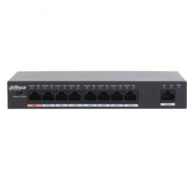 Dahua Комутатор мережевий Dahua DH-PFS3009-8ET1GT-96