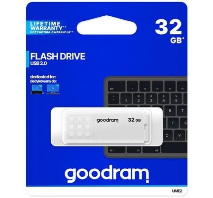 Goodram USB флеш накопичувач Goodram 32GB UME2 White USB 2.0 (UME2-0320W0R11)