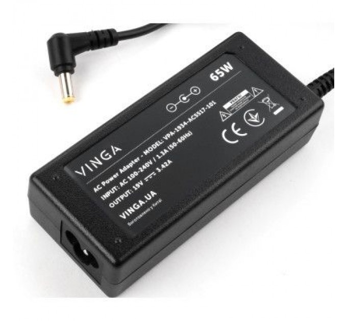 Vinga Блок живлення до ноутбуку Vinga ACER 65W 19V 3.42A 5.5*1.7 (VPA-1934-AC5517-101)