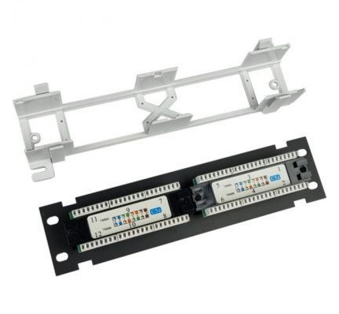 Eserver Патч-панель настінна 12 портів 5e UTP Eserver (WT-2180-Dual)