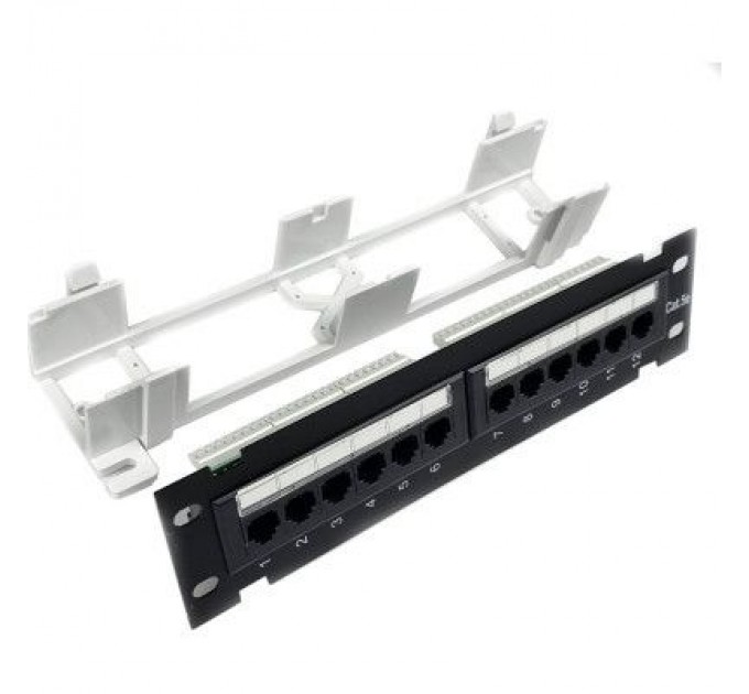 Eserver Патч-панель настінна 12 портів 5e UTP Eserver (WT-2180-Dual)