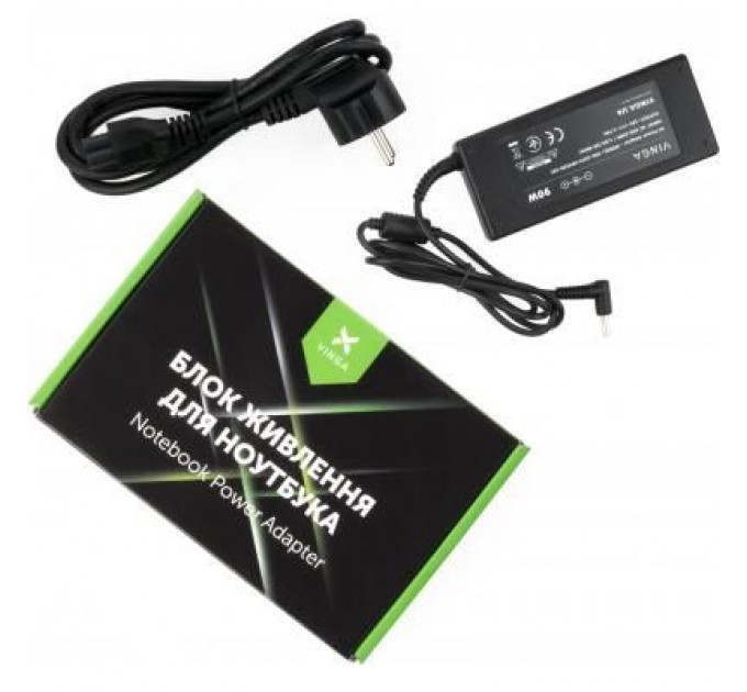 Vinga Блок живлення до ноутбуку Vinga HP 90W 19V 4.74A 4.5*3.0 (VPA-1947-HP4530-101)