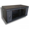 Hypernet Шафа настінна Hypernet 4U 19" 600x350 (WMNC-35-4U-FLAT-BLACK)