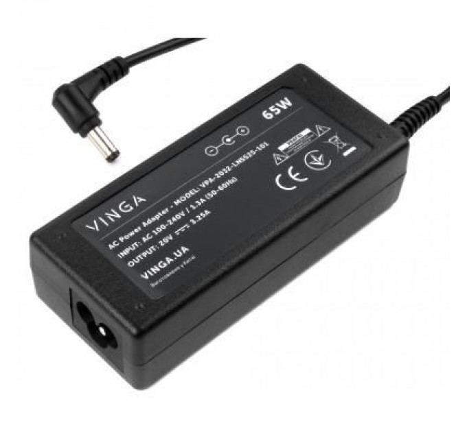 Vinga Блок живлення до ноутбуку Vinga Lenovo 65W 20V 3.25А 5.5*2.5 (VPA-2032-LN5525-101)