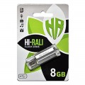 Hi-Rali Флеш-накопичувач USB 8GB Hi-Rali Corsair Series Silver (HI-8GBCORSL)
