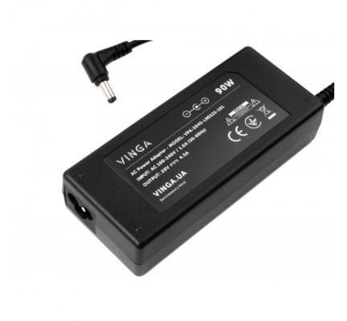Vinga Блок живлення до ноутбуку Vinga Lenovo 90W 20V 4.5A 5.5*2.5 (VPA-2045-LN5525-101)