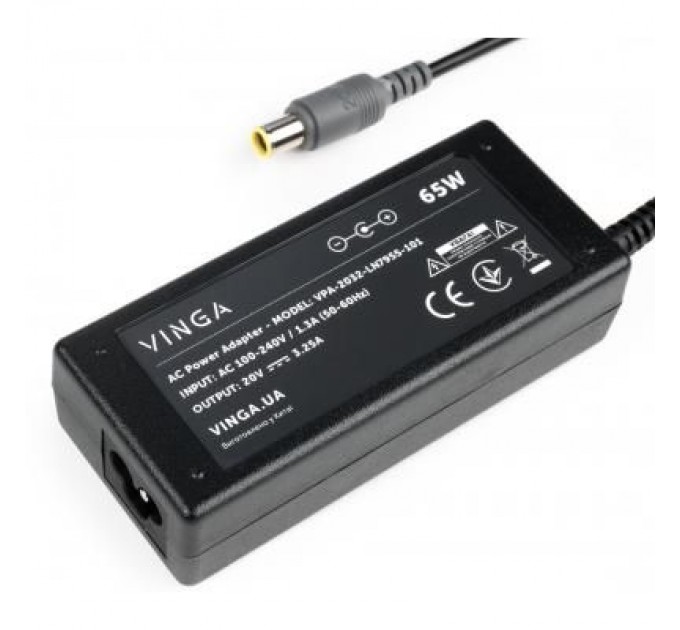 Vinga Блок живлення до ноутбуку Vinga Lenovo 65W 20V 3.25А 7.9*5.5 (VPA-2032-LN7955-101)