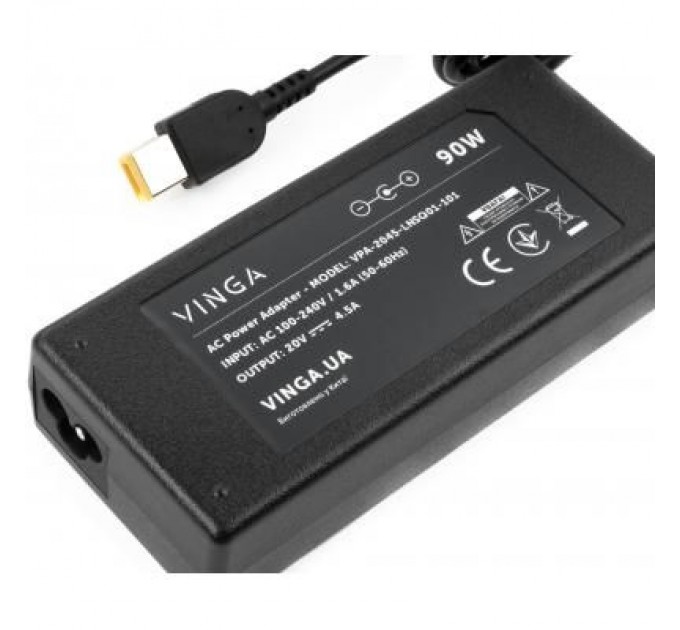 Vinga Блок живлення до ноутбуку Vinga Lenovo 90W 20V 4.5A square (VPA-2045-LNSQ01-101)