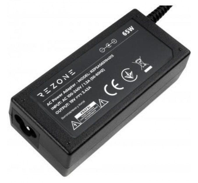 Rezone Блок живлення до ноутбуку Rezone ASUS 65W 19V 3,42A 4.0 *1.35 (RZPSAS65194013)