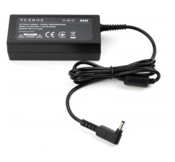 Rezone Блок живлення до ноутбуку Rezone ASUS 65W 19V 3,42A 4.0 *1.35 (RZPSAS65194013)