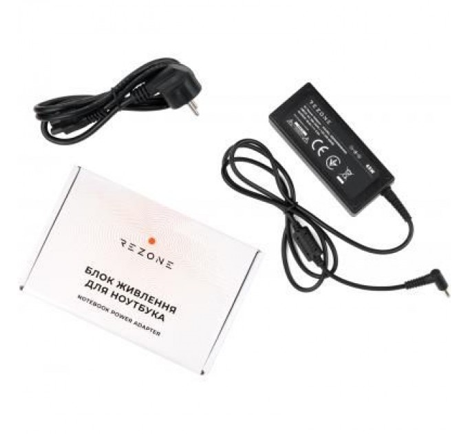 Rezone Блок живлення до ноутбуку Rezone HP 65W 18.5V 3.5А 4.5*3.0 (RZPSHP65184530)