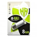 Hi-Rali Флеш-накопичувач USB 8GB Hi-Rali Rocket Series Silver (HI-8GBVCSL)