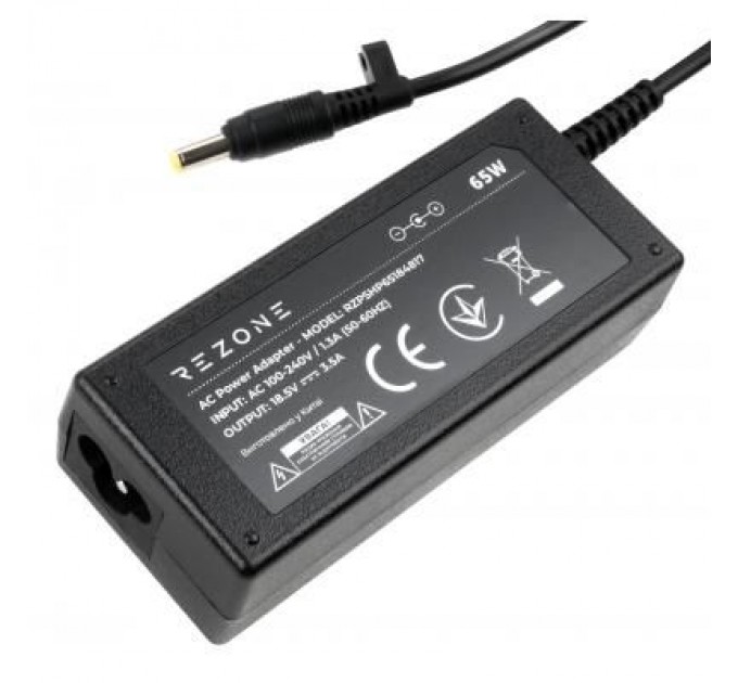 Rezone Блок живлення до ноутбуку Rezone HP 65W 18.5V 3.5А 4.8*1.7 (RZPSHP65184817)