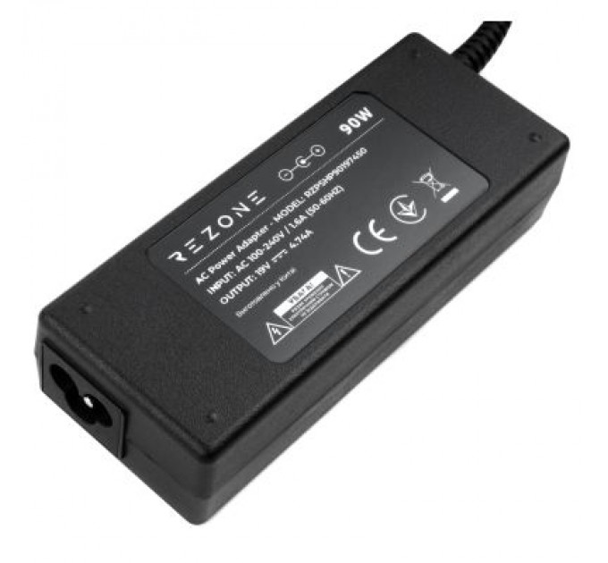 Rezone Блок живлення до ноутбуку Rezone HP 90W 19V 4.74A 7.4*5.0 (RZPSHP90197450)