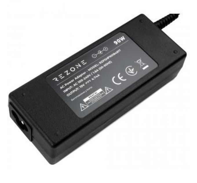 Rezone Блок живлення до ноутбуку Rezone HP 90W 18.5V 4.74A 4.8*1.7 (RZPSHP90184817)
