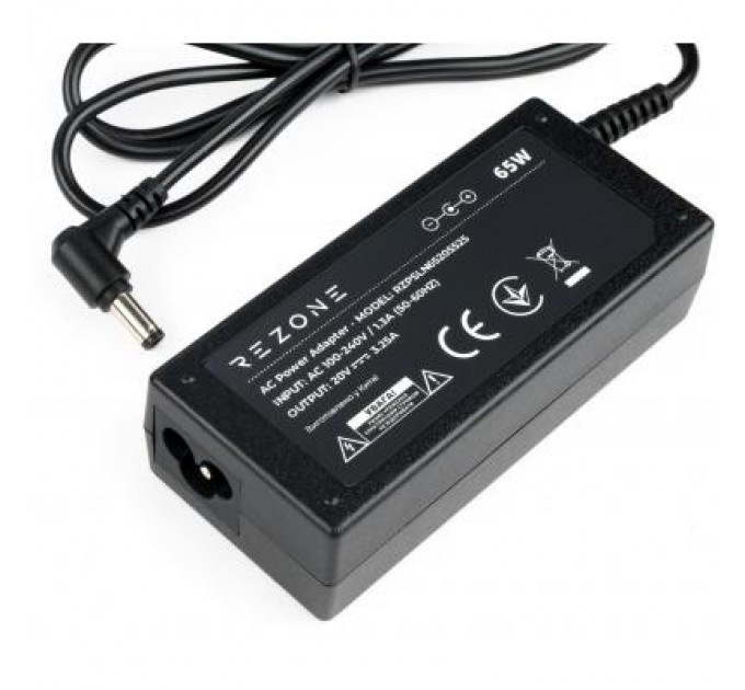 Rezone Блок живлення до ноутбуку Rezone Lenovo 65W 20V 3.25А 5.5*2.5 (RZPSLN65205525)