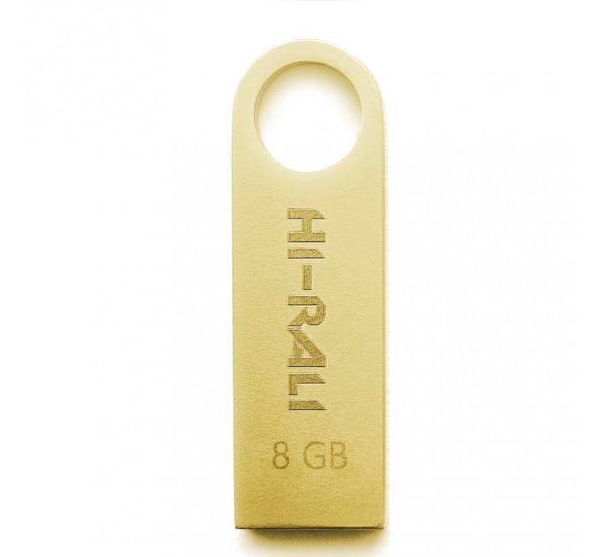 Hi-Rali Флеш-накопичувач USB 8GB Hi-Rali Shuttle Series Gold (HI-8GBSHGD)