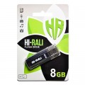 Hi-Rali Флеш-накопичувач USB 8GB Hi-Rali Stark Series Black (HI-8GBSTBK)