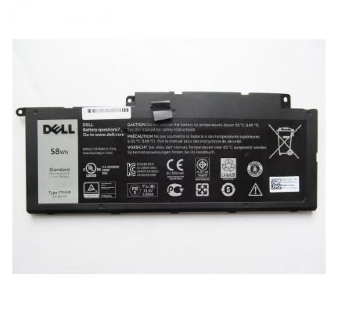 Dell Акумулятор до ноутбука Dell Inspiron 15-7537 F7HVR, 58Wh (3800mAh), 4cell, 14.8V, Li-ion (A47207)
