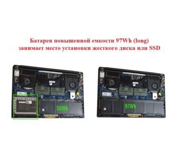 Dell Акумулятор до ноутбука Dell XPS 15-9550 (long) 4GVGH, 84Wh (7260mAh), 6cell, 11.4V, Li-i (A47245)