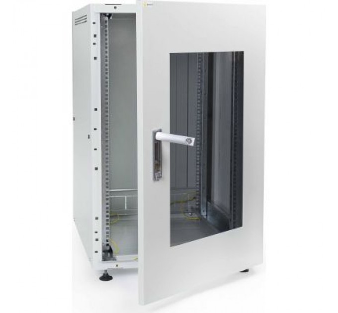 Ipcom Шафа напольна Ipcom 24U, 600x1000 (С-24U-06-10-ДС-ПГ-1-7035) (Тцб-0011635)