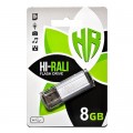 Hi-Rali Флеш-накопичувач USB 8GB Hi-Rali Stark Series Silver (HI-8GBSTSL)
