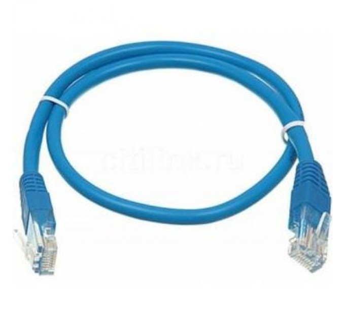 Kingda Патч-корд 1м, UTP, cat.5e, CU, 24AWG, blue Kingda (KD-PAUT3100BU)