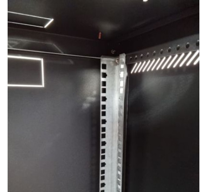 Eserver Шафа настінна Eserver 18U 19" 600х600х907 (Ш*Г*В), скло, чорна (ES-Е1860B)