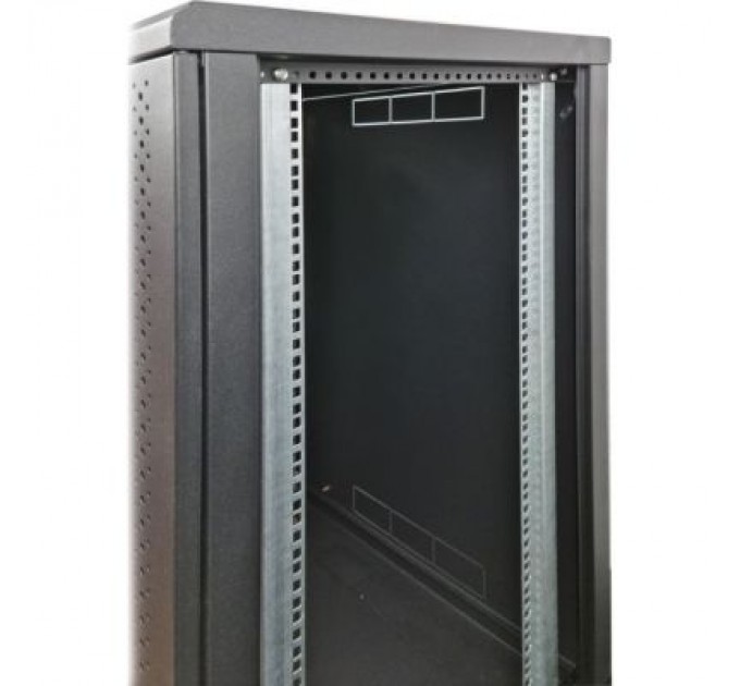 Eserver Шафа настінна Eserver 18U 19" 600х600х907 (Ш*Г*В), скло, чорна (ES-Е1860B)