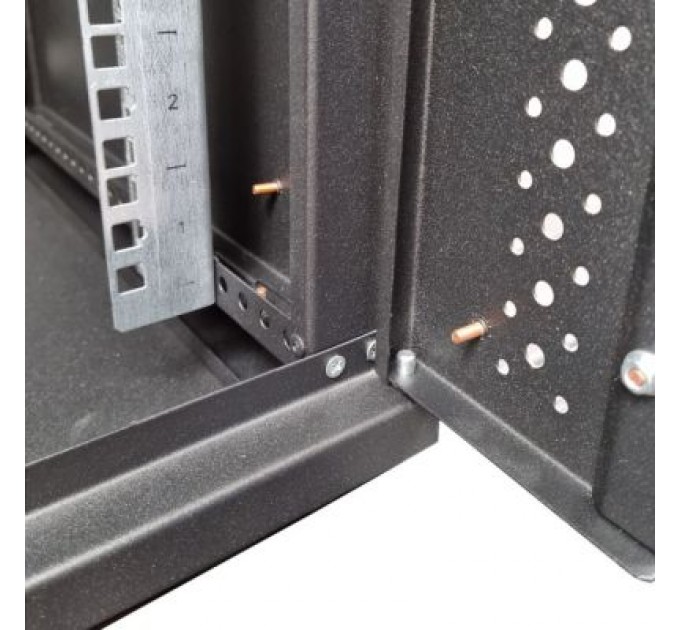 Eserver Шафа настінна Eserver 18U 19" 600х600х907 (Ш*Г*В), скло, чорна (ES-Е1860B)