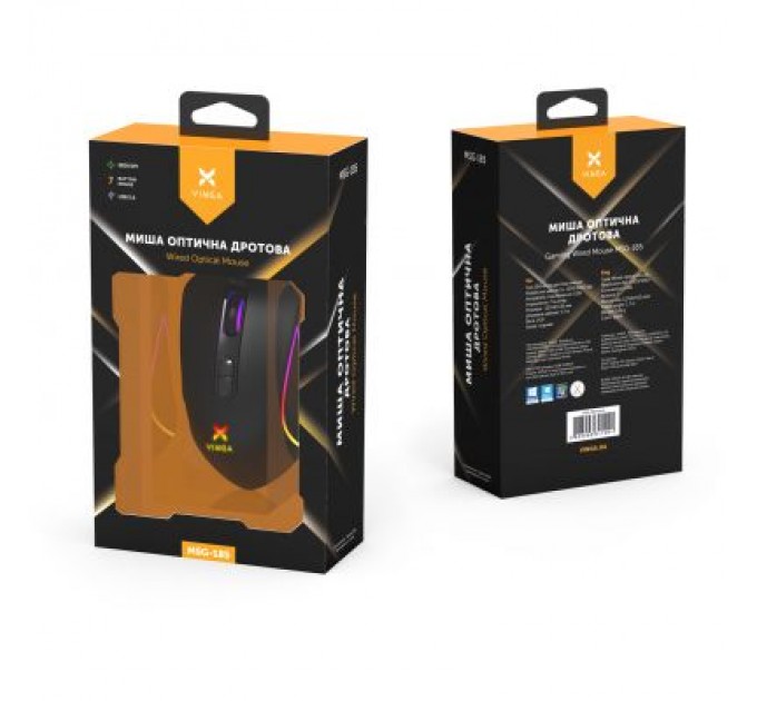 Vinga Мишка Vinga MSG-185 Black