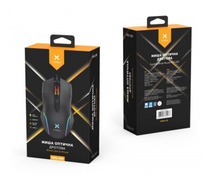 Vinga Мишка Vinga MSG-200 Black