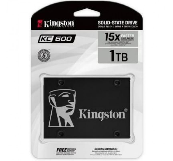 Kingston Накопичувач SSD 2.5" 1TB Kingston (SKC600/1024G)